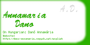 annamaria dano business card
